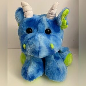Cuddly Blue and Green Plush Dragon